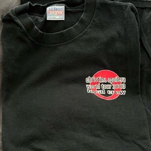 Vintage T-shirt 2000 Christina Aguilera World Tour Local Crew Single Stitch XL